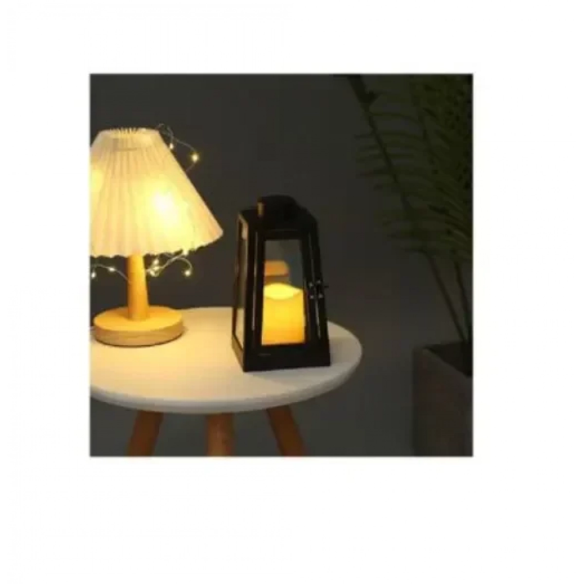 Διακοσμητικό επιτραπέζιο κηροπήγιο 20x11cm 80139 μαύρο - Image 2