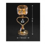 Διακοσμητικό επιτραπέζιο κηροπήγιο 27x10.5cm 95370 χρυσό