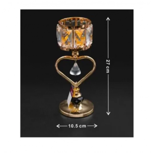 Διακοσμητικό επιτραπέζιο κηροπήγιο 27x10.5cm 95370 χρυσό
