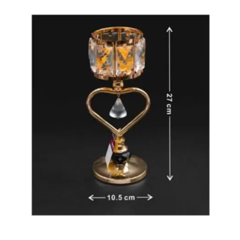 Διακοσμητικό επιτραπέζιο κηροπήγιο 27x10.5cm 95370 χρυσό