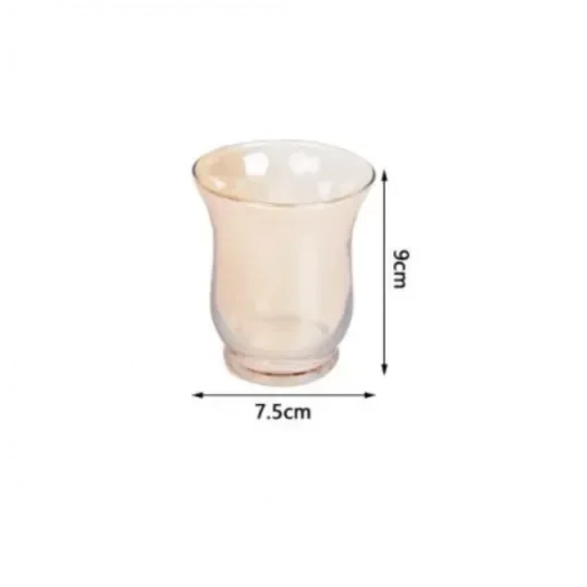 Διακοσμητικό επιτραπέζιο κηροπήγιο 7.5x13x21cm 95575 μαύρο - Image 2