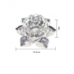 Διακοσμητικό επιτραπέζιο κηροπήγιο 7x14.5cm 80182 διάφανο