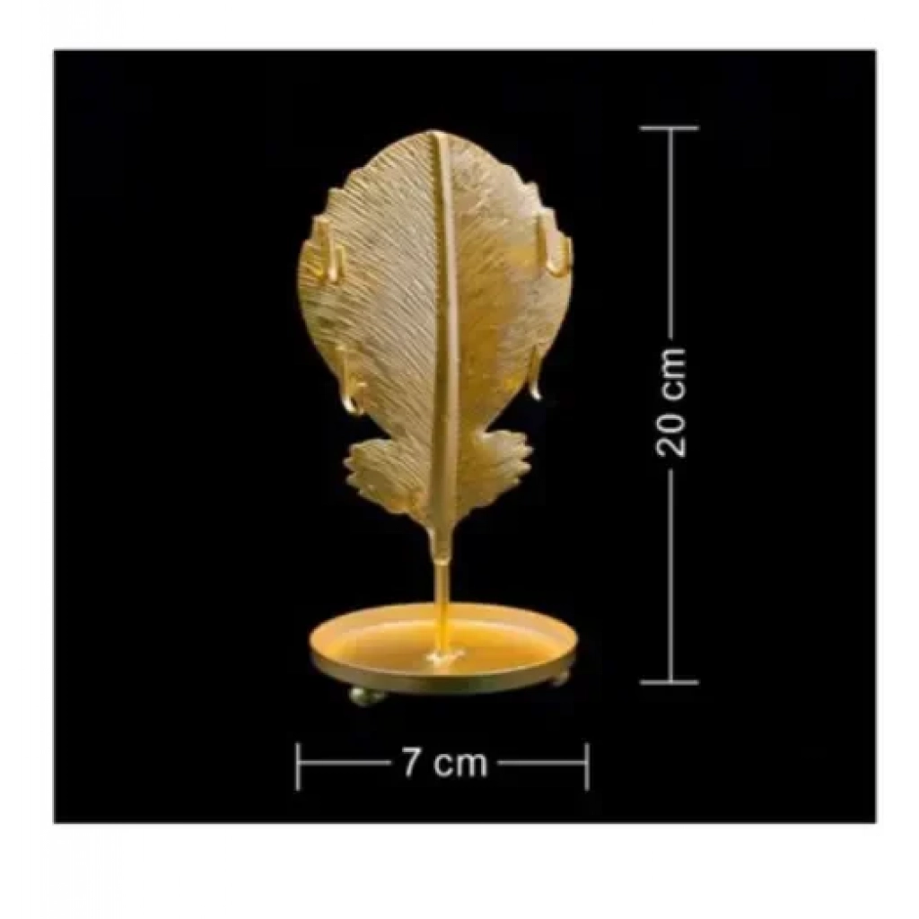 Διακοσμητικό επιτραπέζιο κηροπήγιο 7x20cm 92320 χρυσό