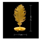 Διακοσμητικό επιτραπέζιο κηροπήγιο 7x21cm 92321 χρυσό