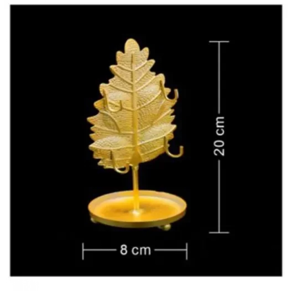 Διακοσμητικό επιτραπέζιο κηροπήγιο 8x20cm 92324 χρυσό