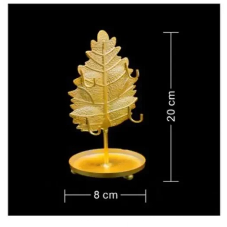 Διακοσμητικό επιτραπέζιο κηροπήγιο 8x20cm 92324 χρυσό
