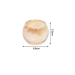 Διακοσμητικό επιτραπέζιο κηροπήγιο 9.5x10.5cm 95574 μαύρο - Image 2
