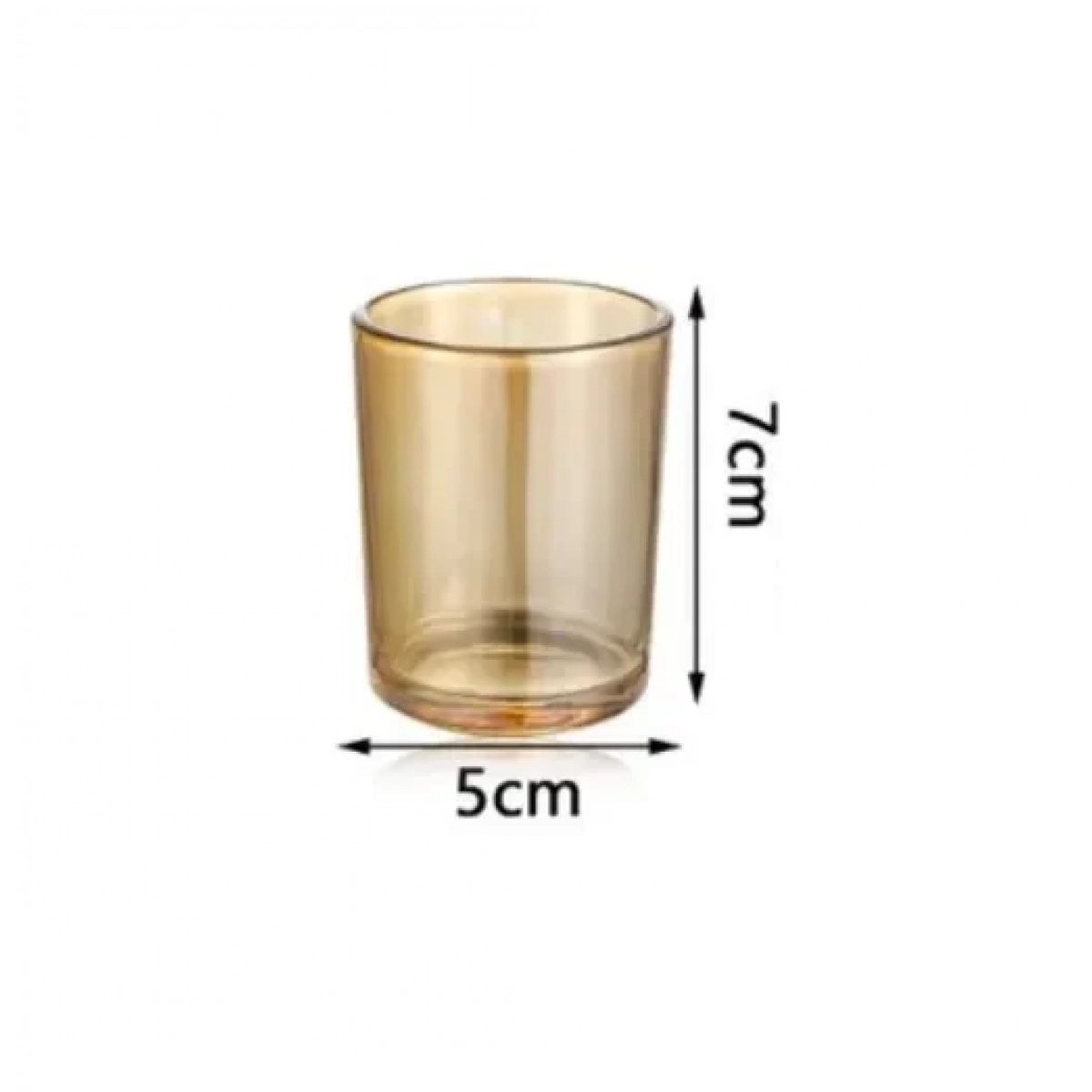 Διακοσμητικό επιτραπέζιο κηροπήγιο 9.5x23cm 92040 χρυσό - Image 2