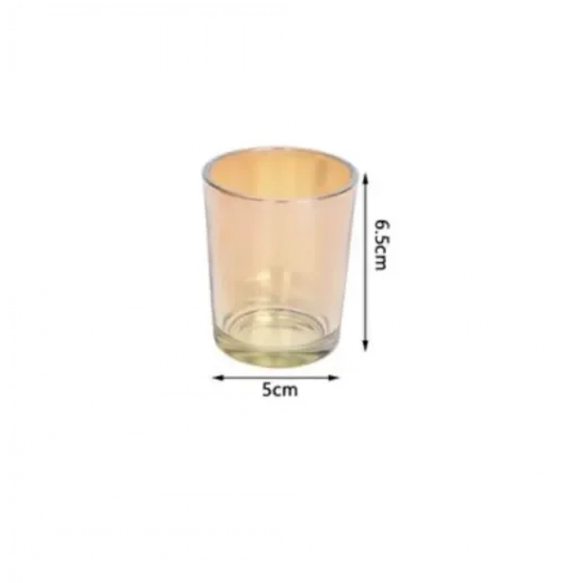 Διακοσμητικό επιτραπέζιο κηροπήγιο 9.5x8.5cm 95584 μαύρο - Image 2