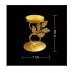 Διακοσμητικό επιτραπέζιο κηροπήγιο 9x7cm 92303 χρυσό