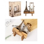 Διακοσμητικό επιτραπέζιο κλεψύδρα 7x14.5x19cm 98033 χρυσό - Image 2