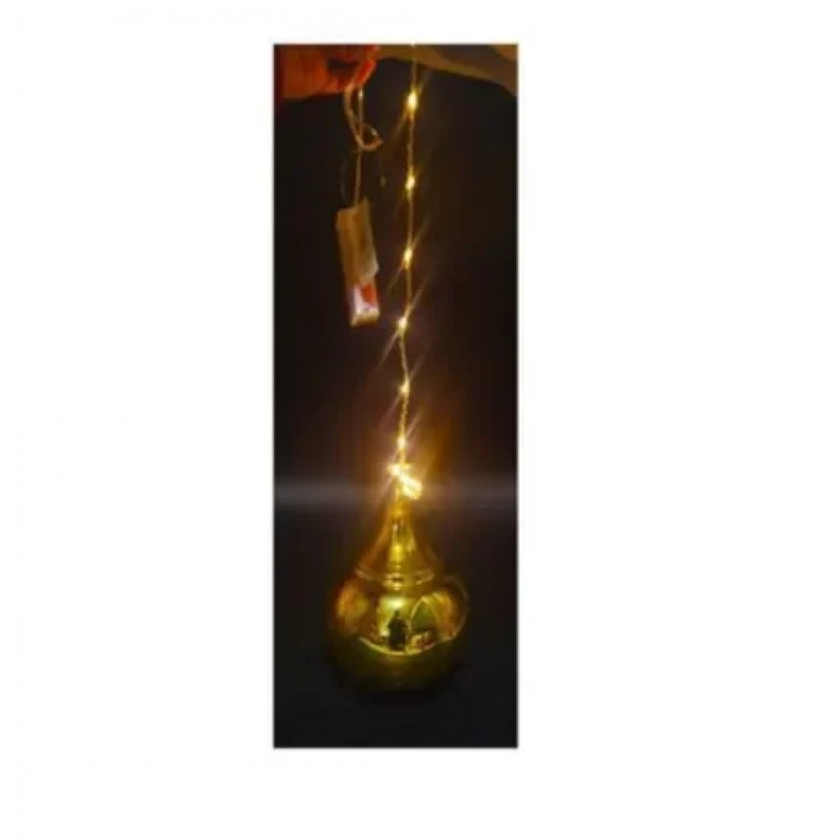 Διακοσμητικό κρεμαστό φωτιστικό 80x13.5x16cm 95714 χρυσό - Image 2