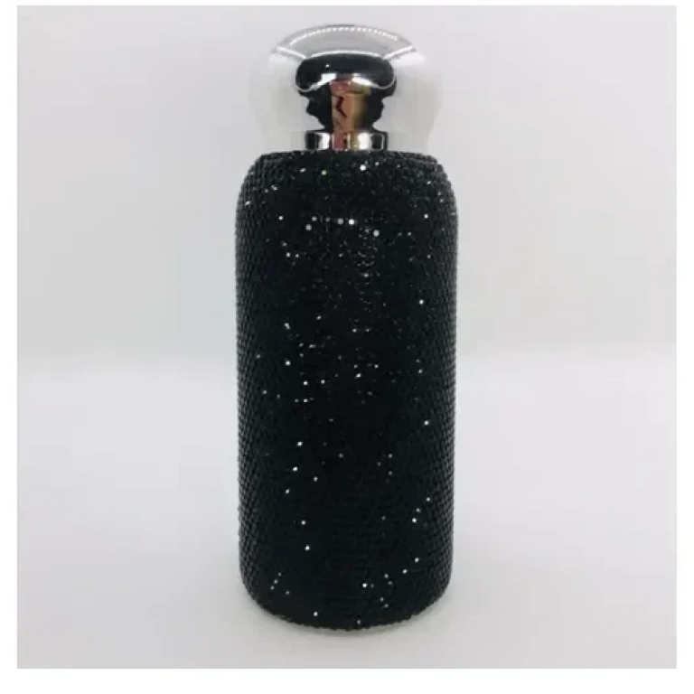Ελαφρύ μπουκάλι θερμός με στρας 260ml - μαύρο