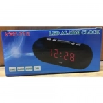 Ψηφιακό Ρολόι Επιτραπέζιο με Ξυπνητήρι VST-715 Μαύρο-Κόκκινο