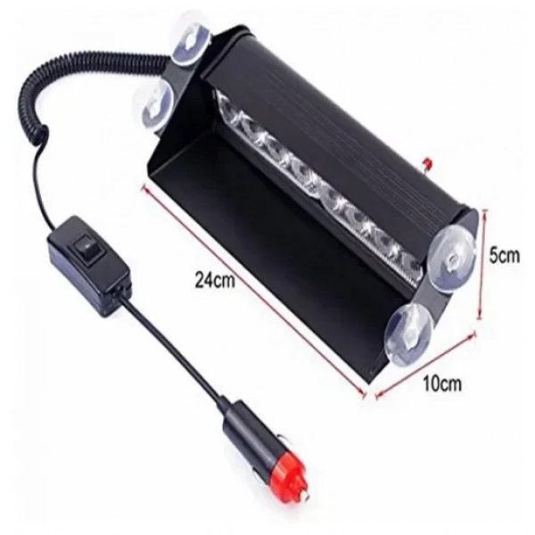 Φάρος αυτοκινήτου Flash Light LED 8W 12V 24cm λευκό HW-0164