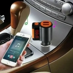 FM Transmitter αυτοκινήτου με Bluetooth / USB πορτοκαλί KCB-905 - Image 3