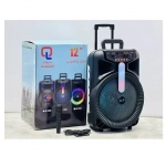 Φορητό ασύρματο ηχείο 12” Bluetooth PMPO 2000W QL-1204 - μαύρο - Image 2