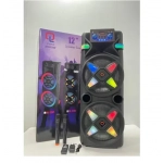 Φορητό ασύρματο ηχείο 12” Bluetooth PMPO 2000W QL-2202 - μαύρο - Image 2