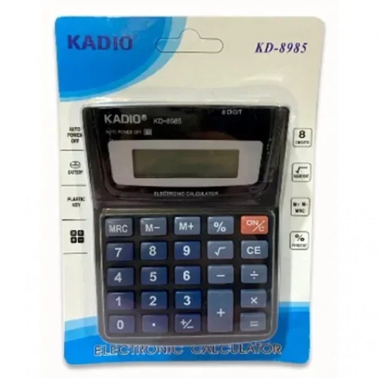 Kadio Αριθμομηχανή – Κομπιουτεράκι 8 ψηφίων KADIO KD-8985
