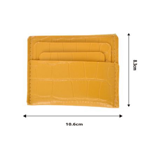 Γυναικείο πορτοφόλι 10.6x8.3cm 99944 κίτρινο