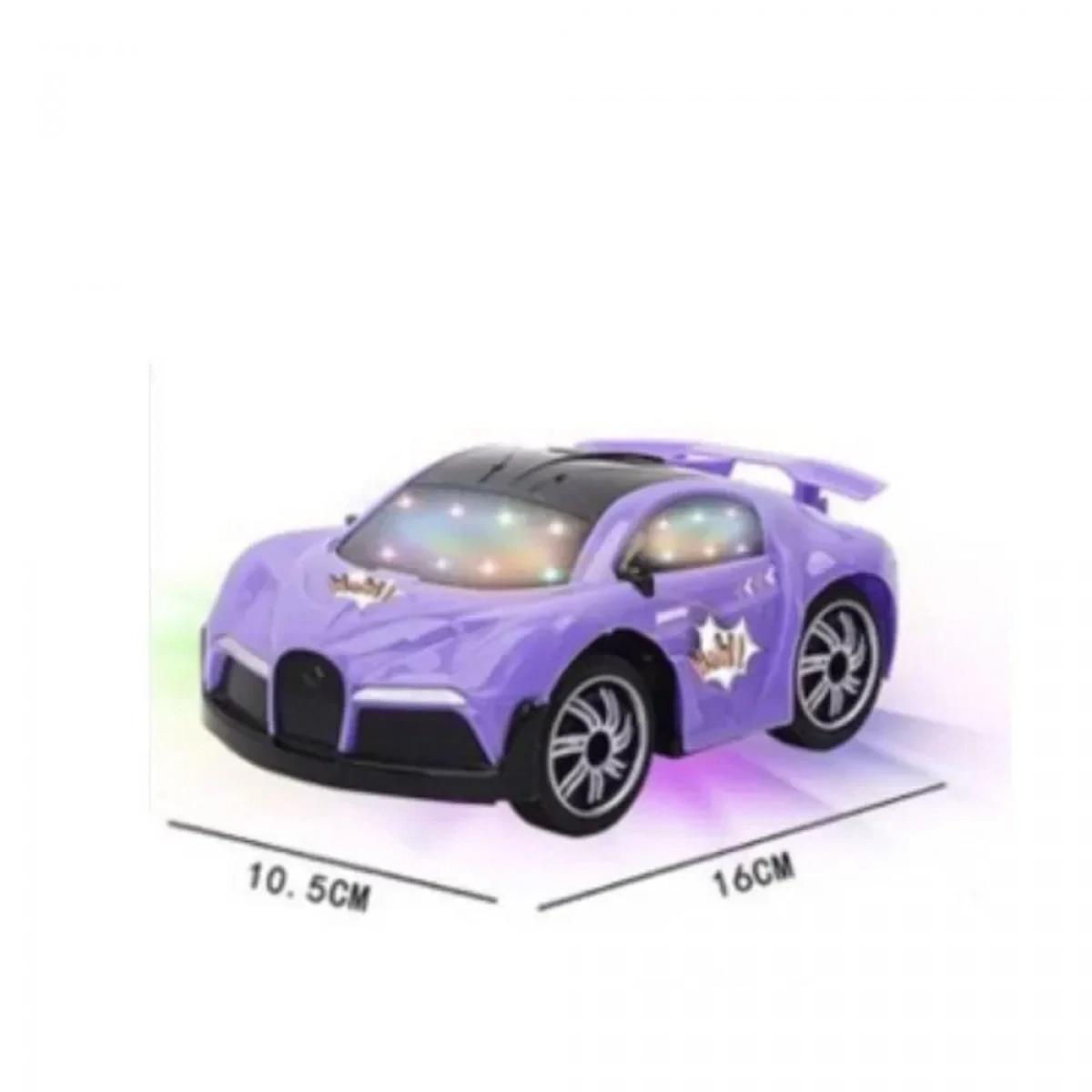 H003-1 Παιχνίδι Bugatti με 3D Φωτισμό και Ήχητικά Εφέ - Μωβ - Photo2