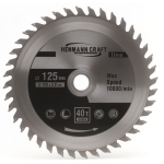 HenmannCraft Δίσκος Κοπής Ξύλου για Γωνιακό Τροχό Ø125x2mm