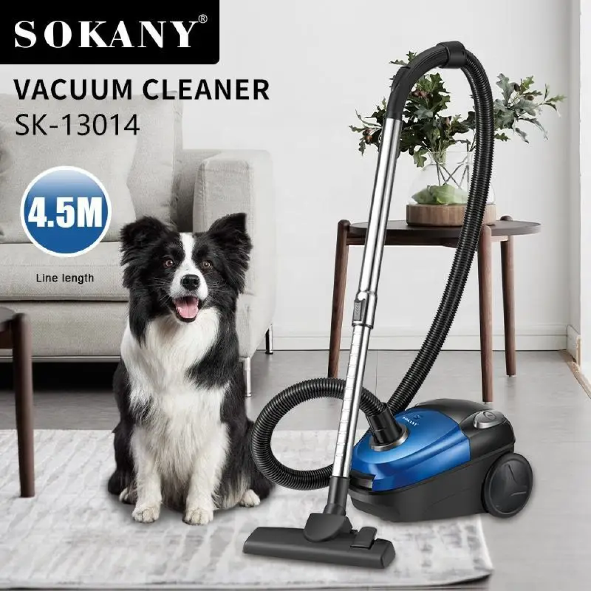 Ηλεκτρική σκούπα 2000W Vacuum Cleaner Sokany SK-13014 μπλε - Image 2