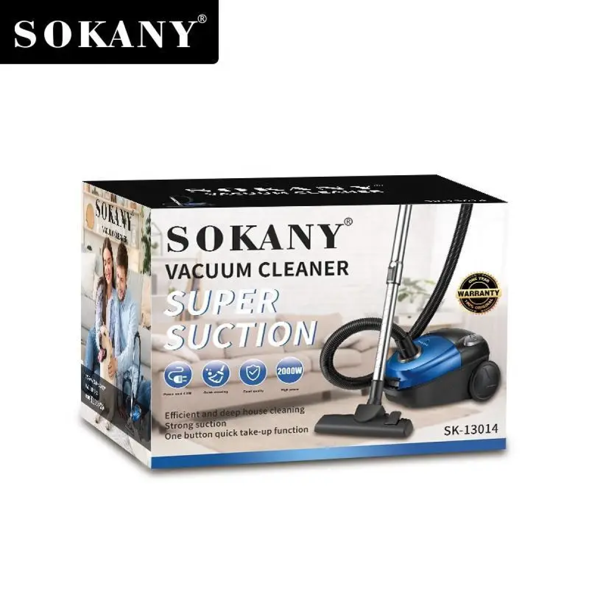 Ηλεκτρική σκούπα 2000W Vacuum Cleaner Sokany SK-13014 μπλε - Image 4