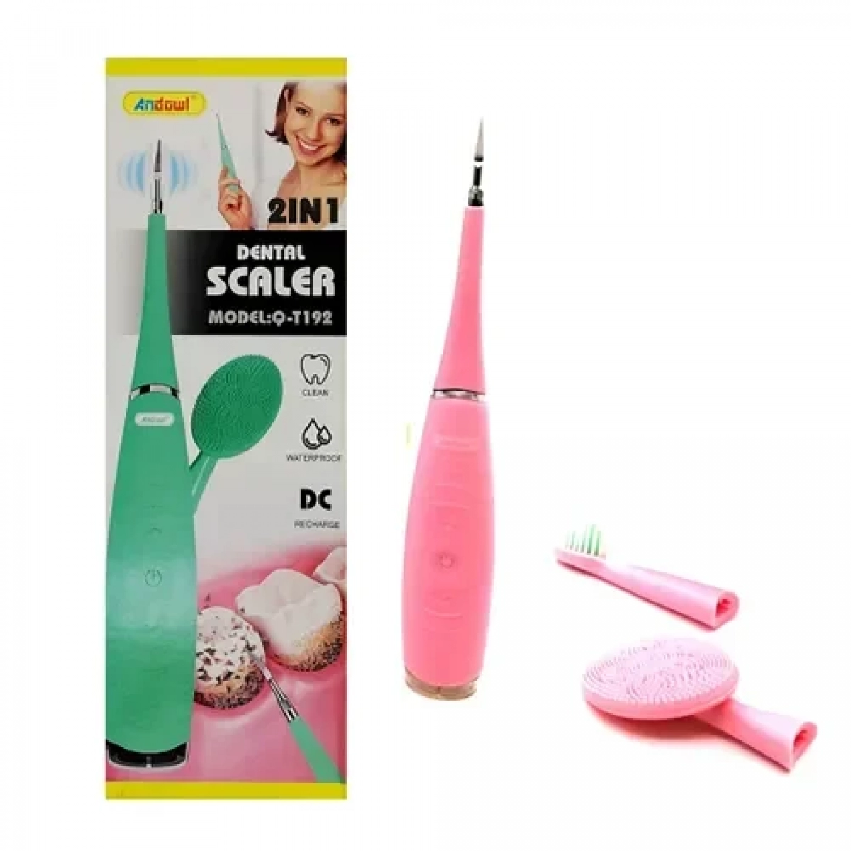 Ηλεκτρικό καθαριστικό δοντιών Water Flosser Andowl Q-T192 ροζ - Image 3