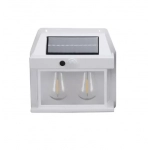 Ηλιακό φωτιστικό LED με 2 λάμπες - Solar Interaction Wall Lamp BK-888-2 λευκό