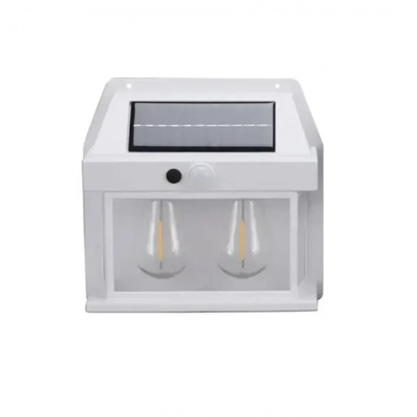 Ηλιακό φωτιστικό LED με 2 λάμπες - Solar Interaction Wall Lamp BK-888-2 λευκό