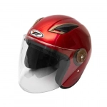 Κράνος Μοτοσικλέτας Jet Unisex YF-205 Κόκκινο 23777 Μέγεθος M