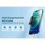 Φορτιστής Αυτοκινήτου Remax RCC236 2.4A με 2 x USB και Καλώδιο 3 σε 1 Μαύρο