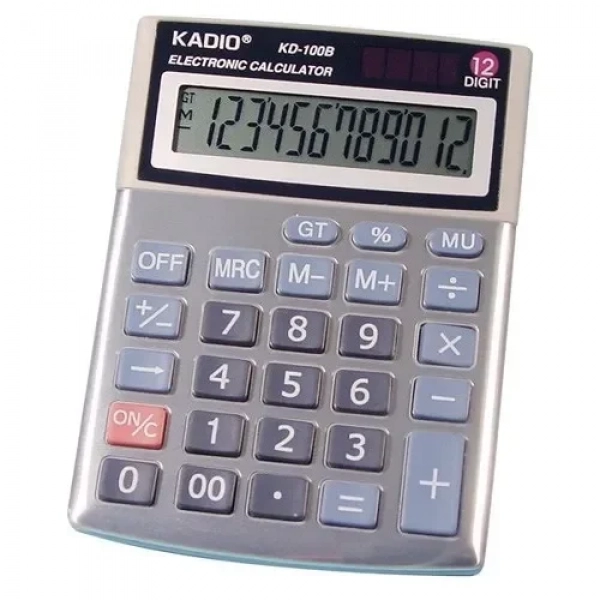 Kadio Αριθμομηχανή – Κομπιουτεράκι 12 ψηφίων KADIO KD-100B