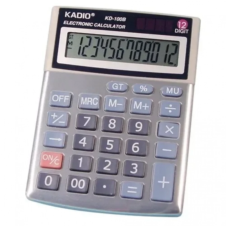 Kadio Αριθμομηχανή – Κομπιουτεράκι 12 ψηφίων KADIO KD-100B