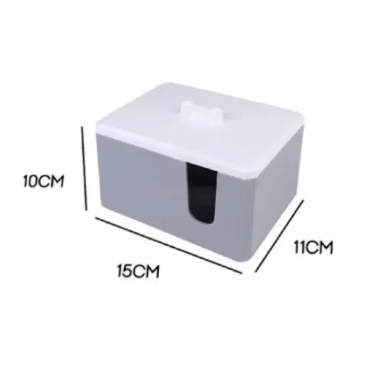 Κουτί αποθήκευσης αντικειμένων 10x15x11cm 94918 γκρι