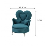 Κουτί οργάνωσης κοσμημάτων για δαχτυλίδια & σκουλαρίκια 13.5x15cm 97838 πετρόλ