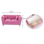 Κουτί οργάνωσης κοσμημάτων για δαχτυλίδια & σκουλαρίκια 23x10cm 97829 ροζ