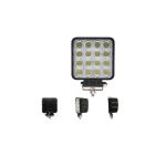 LED αδιάβροχος προβολέας αλουμινίου 12V-24V 11cm 48W 16 SMD IP67 3840LM OYQP-0074