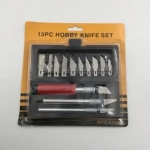Μαχαίρια Σκαλίσματος Hobby Knife Σετ 13 τμχ σε Θήκη