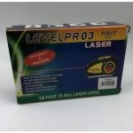 Μέτρο Αλφάδι με Laser Γραμμή Οριζόντια Κάθετη και Σταυρό - LevelPro 3