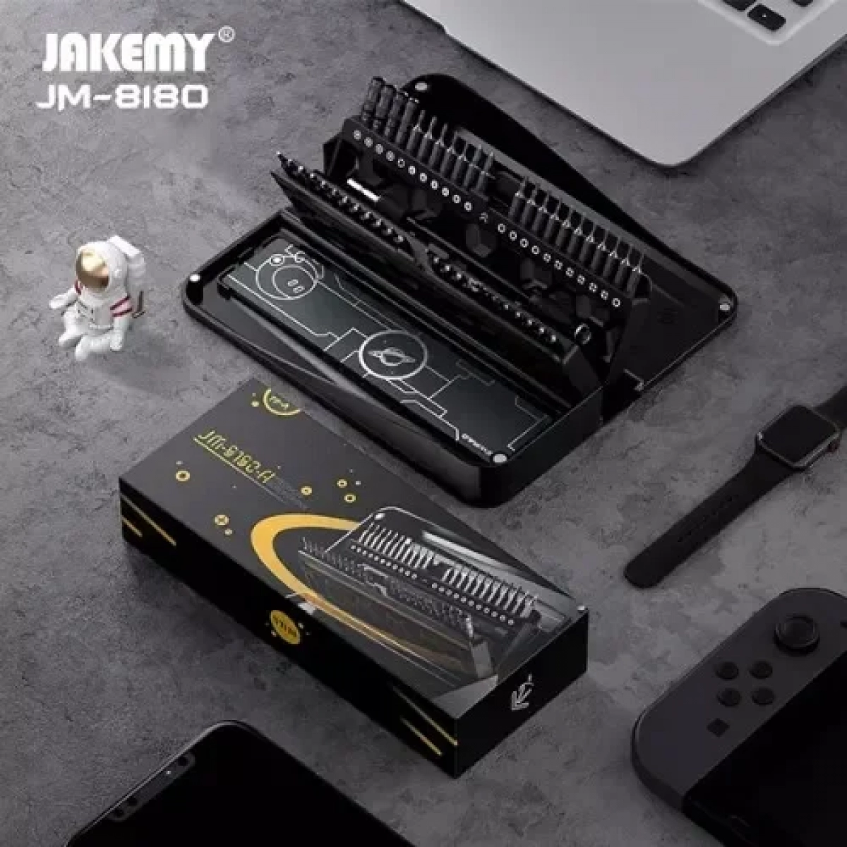 Jakemy Κατσαβίδι Με 47 Μύτες JM-8180-A με Κασετίνα