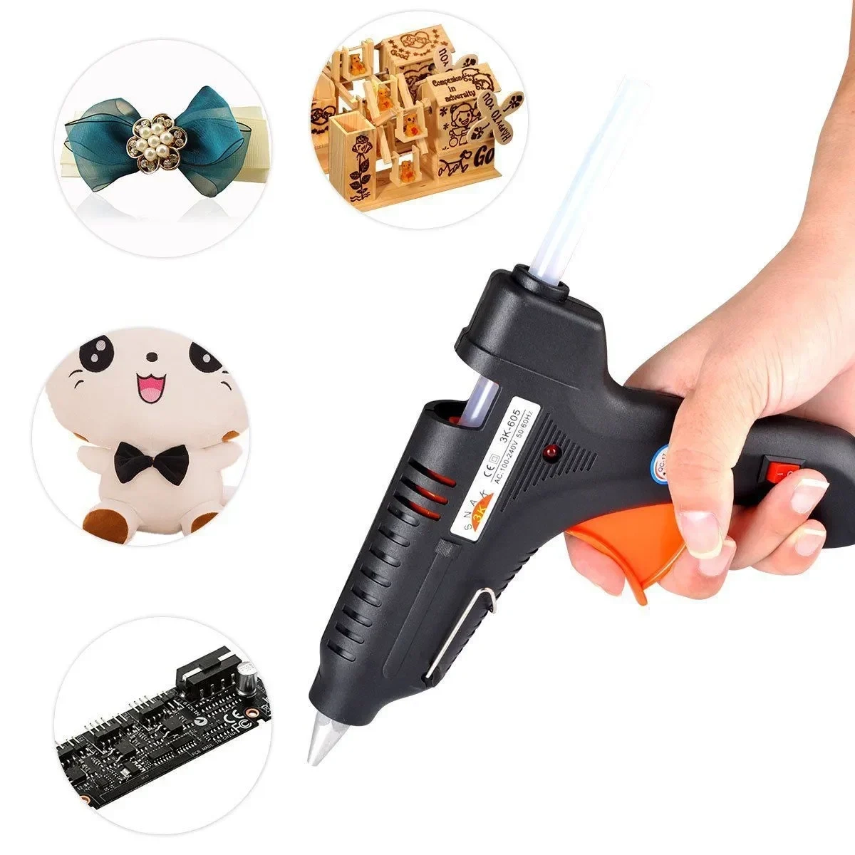 Πιστόλι Θερμής Κόλλας DIY 65W με Ρεύμα