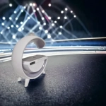 Πολυλειτουργικό Φωτιστικό LED RGB με Ασύρματη Βάση Φόρτισης και Ηχείο Bluetooth 30x30 εκ. OKOP Kp-552