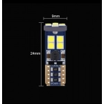 Ψείρες αυτοκίνητου T10 W5W 3rd Generation Can-Bus 12 SMD 3030 6W 900lm DC 12 IP20 ψυχρό λευκό 5000K 2 τμχ. - Image 2