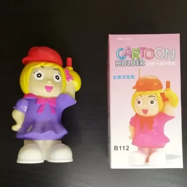 Θήκη για Οδοντογλυφίδες 12x6 cm 23854 Κοριτσάκι Μωβ