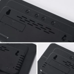 Ηλεκτρονικό Ρολόι LED Επαναφορτιζόμενο SDS-23407 Μαύρο με Πράσινο Φωτισμό