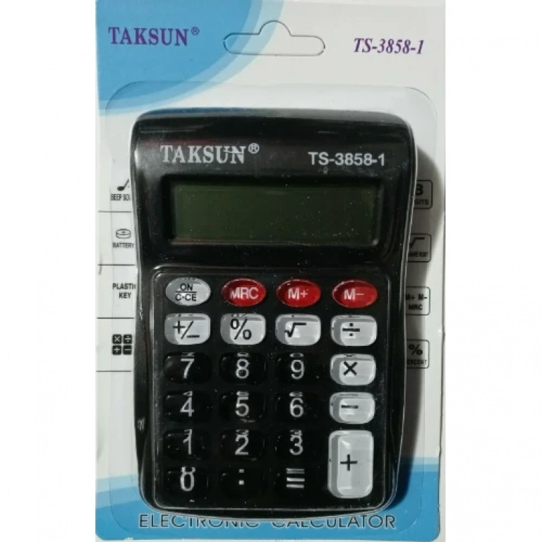 Kadio Αριθμομηχανή – Κομπιουτεράκι 8 ψηφίων TAKSUN TS-3858-1
