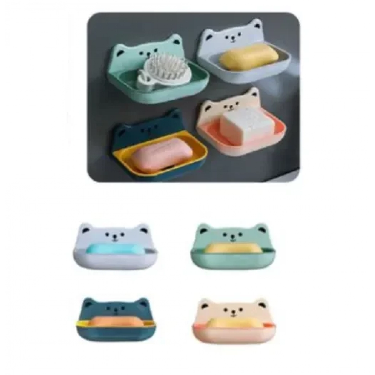 Σαπουνοθήκη μπάνιου 13.3x9.2cm 94875 πράσινο - Image 2