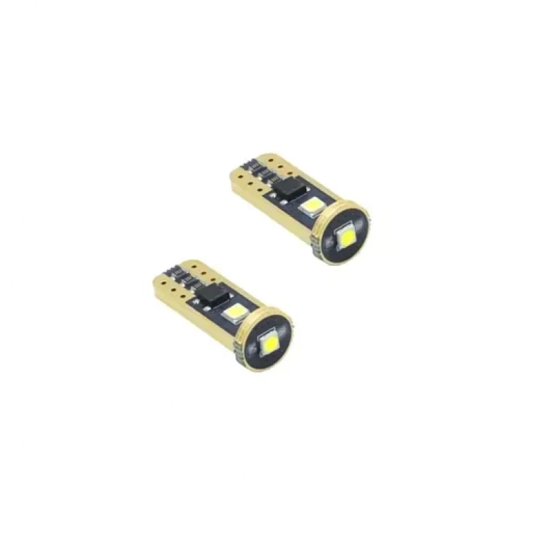 Σετ T10 LED W5W 12V 3 SMD 5630 Canbus 400LM 5W ψυχρό λευκό 6000K 2τμχ